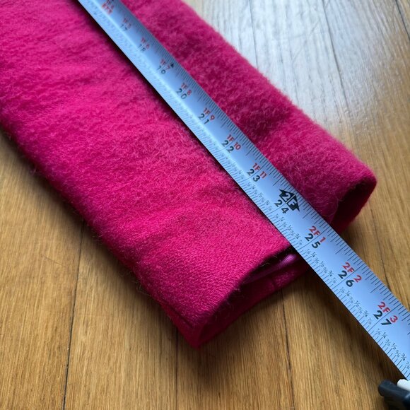 Gerard Darel Size FR 38 US 6 Fuchsia Double-Breasted Wool Blend Pea Coat Jacket - Picture 9 of 16